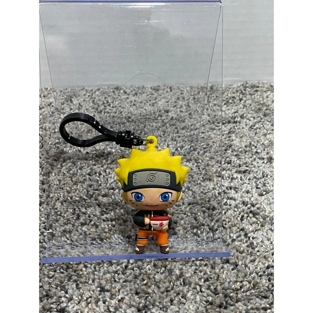 Keychain Naruto Shippuden Unisex Yellow Excellent 3D Foam Bag Clip Ramen OS